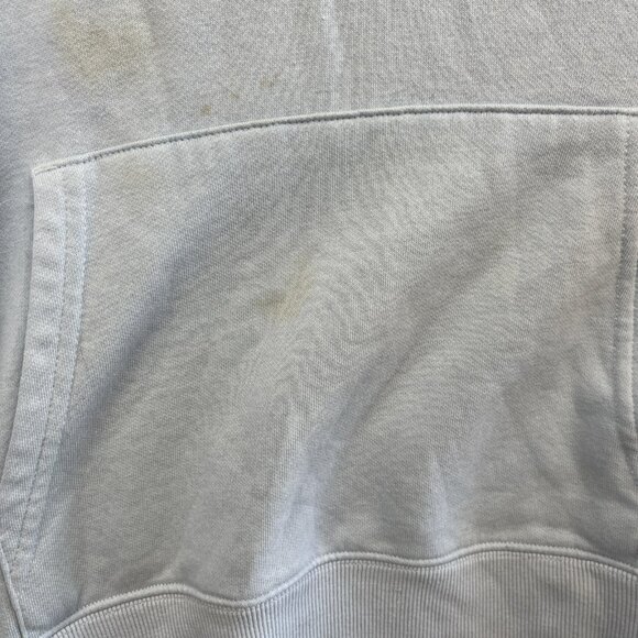 The North Face Pullover Hoodie Baby Blue Box Logo Wom Sz M Outdoor Hike Read - Picture 12 of 15